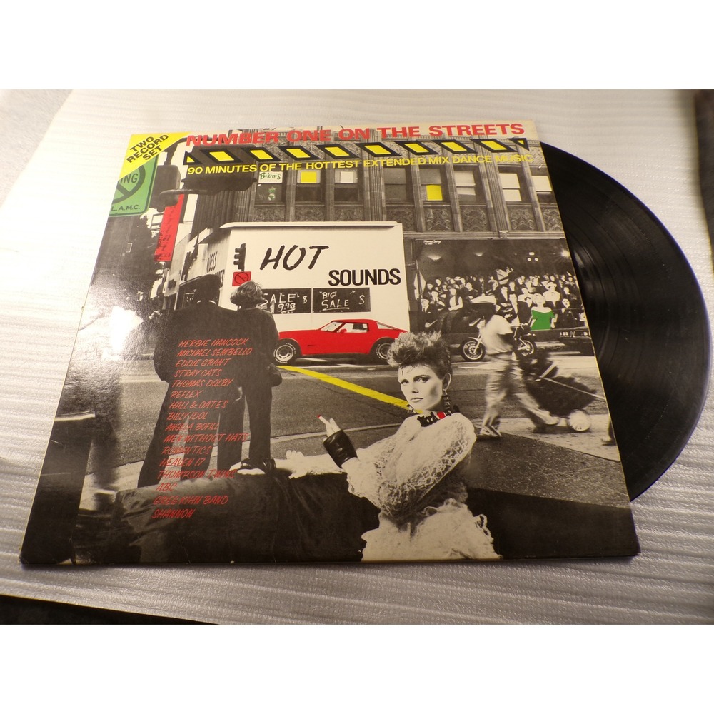 Number One On The Streets Hot Sounds 2 LP Vinyl 1984 Extended Dance Mixes JCI-11